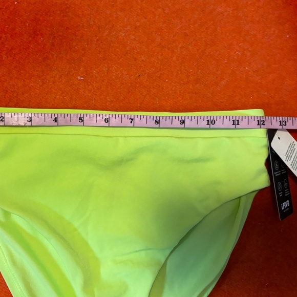 Neon lime green high rise bikini swimsuit bottom NWT - Picture 7 of 8